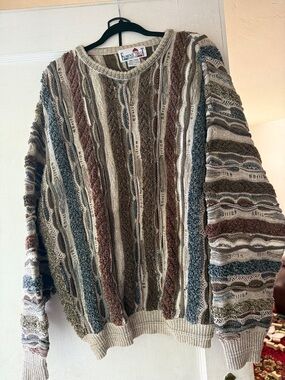 Vintage 90s Florence Tricot Coogi Style Sweater XXL